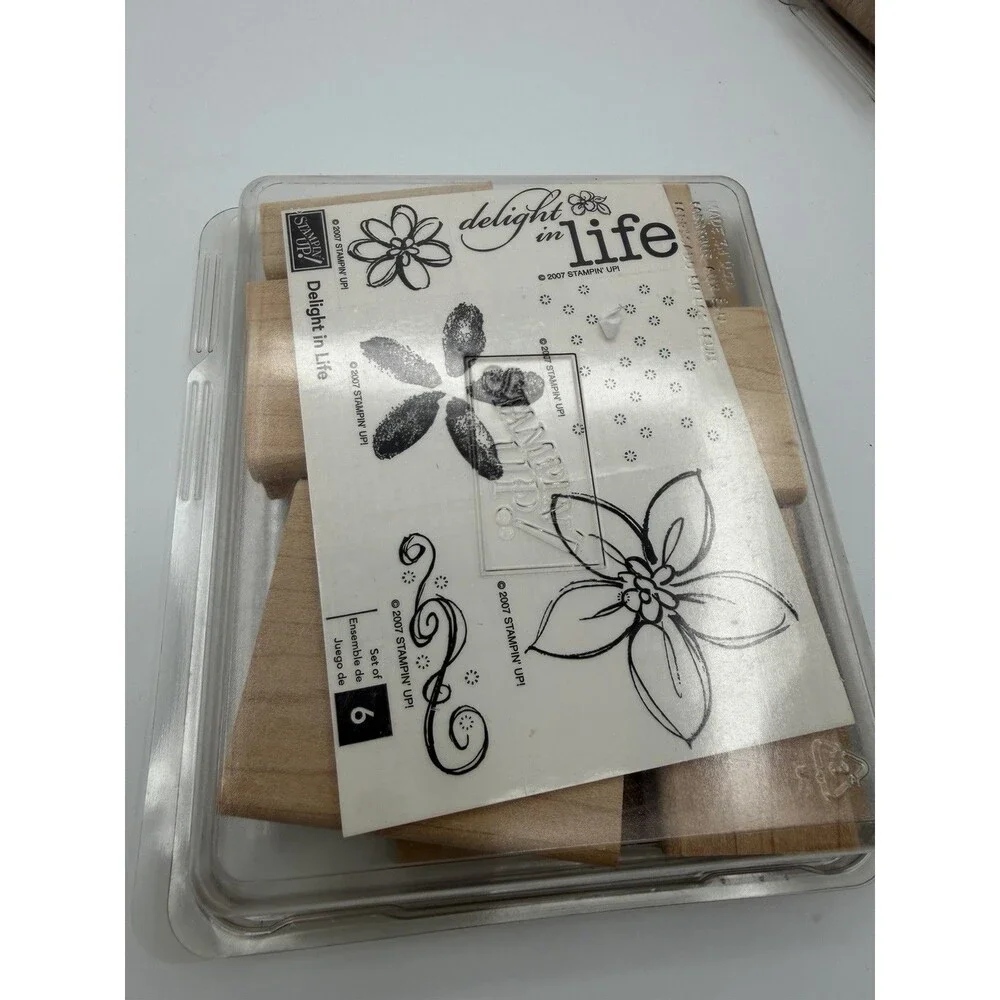 Stampin' Up Wood Craft 79 Stamps Huge Lot Mixed Themes Scrapbooking VTG 5 Sets